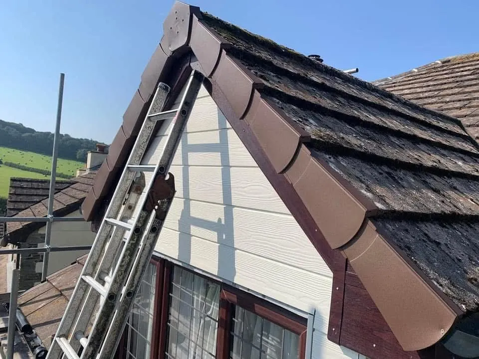 New fascias, bargeboards and guttering in Boscastle