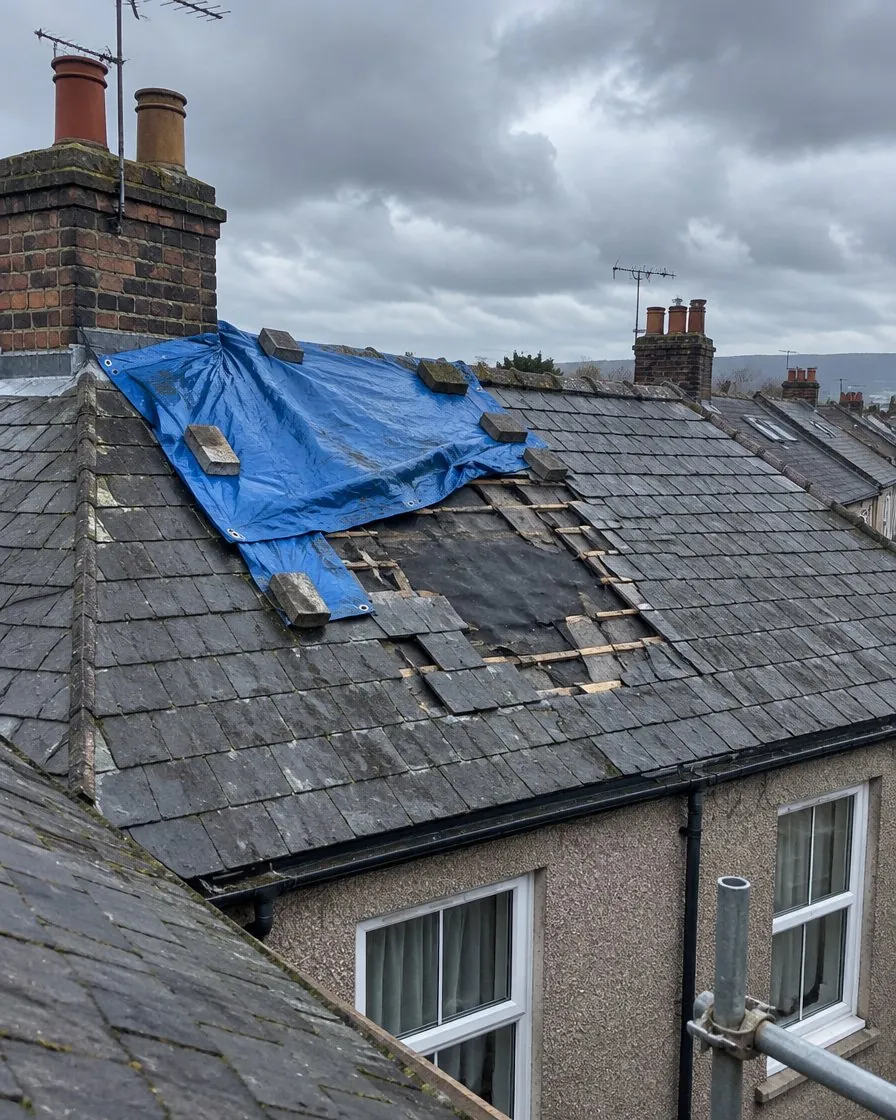 Storm damage and insurance work in Boscastle